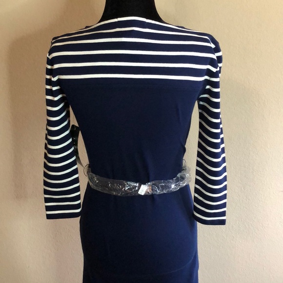Ralph Lauren Blue and White Stripe Dress. - Picture 3 of 10
